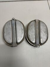 Vintage Military mess kit lot of 2 sold as is picture