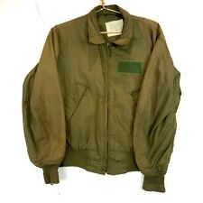 Vintage Us Military Lightweight Bomber Jacket Large Green 80s picture