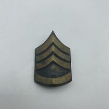 Vintage Brass Staff Sergeant Badge Metal  picture