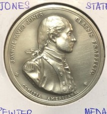 JOHN PAUL JONES Revolutionary War NAVAL HERO High Relief COMITIA AMERICANA MEDAL
