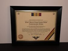 NAVY / MARINE CORPS COMBAT ACTION COMMEMORATIVE RIBBON CERTIFICATE ~ Type 1 picture