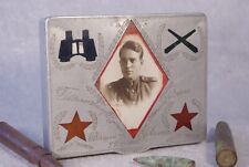 WW2 Cigarette CASE Box SUB-COLONEL 1944 USSR WAR picture