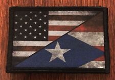 USA Puerto Rico Flag Morale Patch Military Tactical Army Badge Hook Tab picture