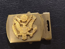 Military Solid Brass Belt Buckle USA picture