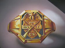 VTG 1930-40's WWII Art Painting Jewelry Gold Ring JR ROTC US Army Detroit Nice picture