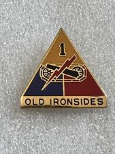 US Army 1st Armored Division DUI Pin Old Ironsides picture