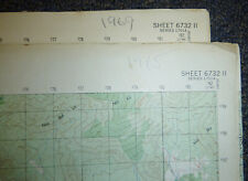 6732 ii - Rare Set of 2 x MAP - PHAN RANG AIR BASE - 1965 and 1969 - Vietnam War picture
