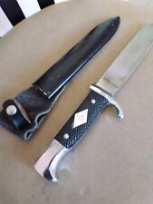 VERY NICE UTRA RARE WWII ERA KNIFE/DAGGER WITH METAL SCABBARD MADE IN GERMANY picture