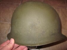 Original vintage WWII US Army front seam M1 helmet with liner by Firestone  picture