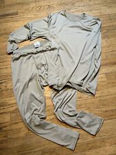 Milliken Light Weight Cold Weather Drawers & Top Sz Large Regular Tan picture