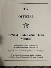 Soviet Russian PPSH-41 Rifle Use And Maintenance Manual Book English Tranlastion picture