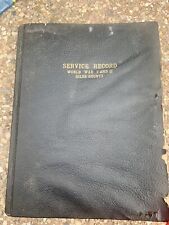 Rare 1940s Service Record Book WW1 WW2 pearisburg va Giles County VA Roanoke VA picture