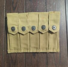 WWII ORIGINAL VINTAGE M1 Thompson Ammo Pouch Army Militaria World World II picture