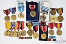 Assorted US Military Service Ribbons & Ribbon Bars Pins Insignia 25 Pc Lot 23988 picture