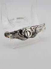 Extremely Rare WW2 AAF Technical Observer Wing Badge. Sterling Silver. VG Cond. picture