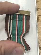 Original WW2 US Army American European Theater Medal Ribbon Bar Pin UV Test Lot