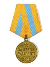 Soviet Russian Russia USSR WW2 Budapest Liberation Badge Order Medal Award