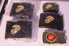 5  USMC Marine Corps Service Uniform Web Belt buckles 1995 picture