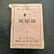 Vintage 1978 Socialist Republic Of Vietnam ID Book Papers Ho Chi Minh City