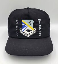 USAF Ball Cap 552 TRS Air Control Wing, Black Adjustable Fit US Air Force picture