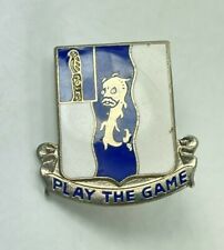 Vintage 50th Infantry Regiment Play The Game Metal Pin Pinback Tack Militaria picture
