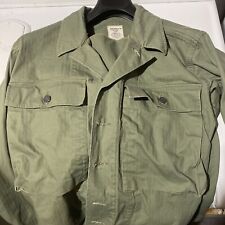 Repro WWII US HBT Light Shade Uniform Jacket & Trousers Size 44R & 36x33 + Belt picture