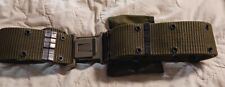 US Military Army ALICE LC-2 Pistol Web Belt, Medium, OD Green, GRAY Buckle, Mint picture