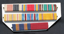 VIETNAM  WAR BANK OF SERVICE RIBBONS 8 RIBBONS ON INDEX CARD picture
