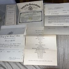 Captain’s Antique WWII Separation Papers Explication Service Record Commissioned picture