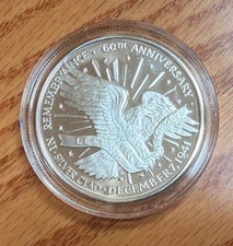 Remembrance 60th Anniversary of Pearl Harbor Medal-December 7,1941