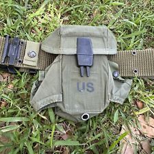 US Military Individual Equipment / Pistol / Web Belt LC-2 Green with accessory picture
