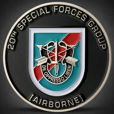 20th Special Forces Group Airborne Green Beret Challenge Coin De Oppresso Liber