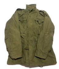 Vintage Us Military M-65 Field Jacket Size Small Regular Green Vietnam Era 70s picture