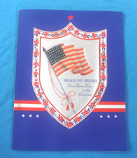 WWII home front large Mother's Day Card with three dimensional cover