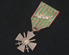 WWI 1918 French Croix de Guerre with Palm Citation on original Ribbon picture