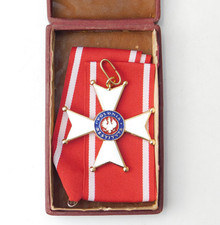 5052 POLISH ORDER OF POLONIA RESTITUTA COMMANDER'S CROSS 1918 POLAND