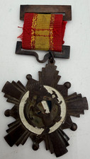 Antique Republic Of China Enameled Bronze Military Loyalty & Bravery Medal ROC