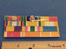 LOT OF 12 MOUNTED OVERSEAS RIBBONS  picture