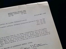 1945 U.S. Seventh Army Russian Displaced Persons Disarming Order Directive WWII