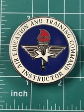 USAF Air Education And Training Command Master Instructor Insignia Badge Metal
