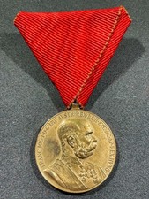 1898 Pre WW1 WWI Imperial Austrian Army Military Franz Josef Jubilee Medal Award