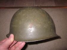 Original vintage WWII US Army front seam M1 helmet with liner by Firestone 1943 picture