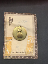 WWII/2 US Army Ordnance enlisted screw-back collar brass on the card picture