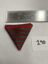 Original WWI Austrian Hungarian Wound medal ribbon 4 stripes Badge UV Tested 290