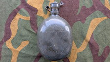 Kingdom of Yugoslavia Metal Canteen WW2 Pre War Green Camo Original Partisans