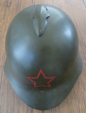 Authentic Genuine WWII Soviet Russian SSH36 Helmet w/ Star Repainted