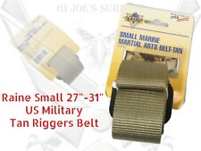 New US Military Coyote Tan Riggers Belt Small Fits 27: