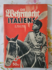 ORIGINAL WWII GERMAN PHOTO BOOK ITALIAN ARMY WEHRMACHT NAVY AIR FORCES MUSSOLINI picture