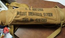 WW2 US Air Force H-1 Oxygen Bail-out Bottle MFG Ohio Chem (in box bottom of rack picture