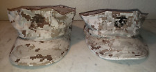 USMC Marine Corps Desert Marpat Utility Covers Hat (Qty 2) Size Medium picture